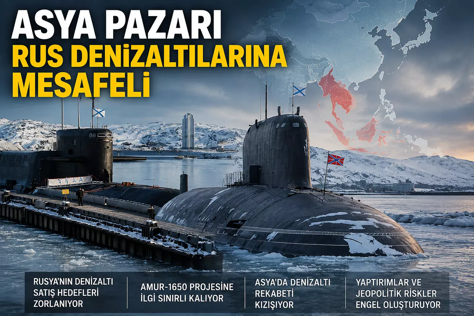 Asya Pazarı Rus Denizaltılarına Mesafeli