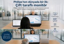 Philips’ten Dikkat Çeken Yenilik: Çift Taraflı Monitör Tanıtıldı Çift Taraflı Monitör