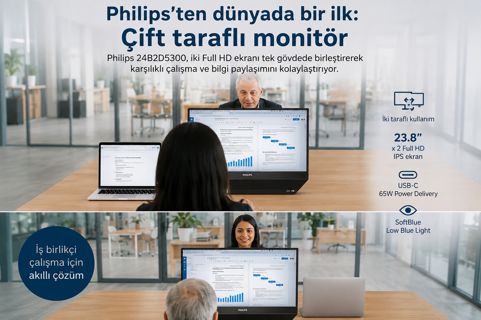 Çift Taraflı Monitör