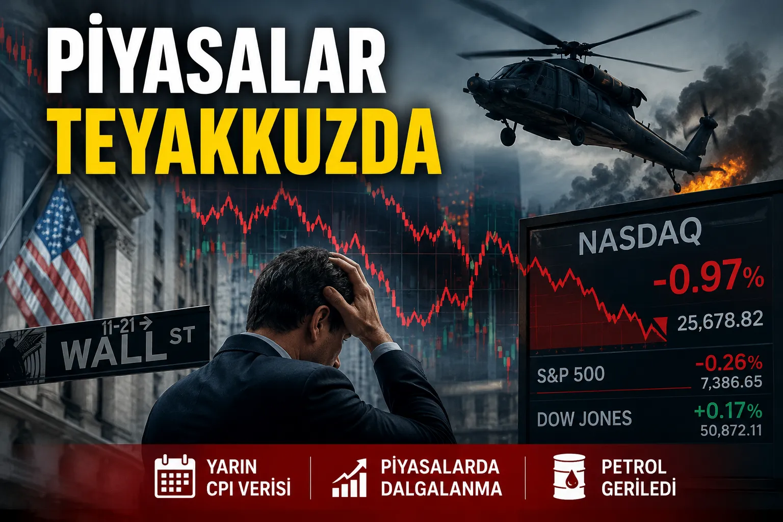Nasdaq'ta Sert Dalgalanma