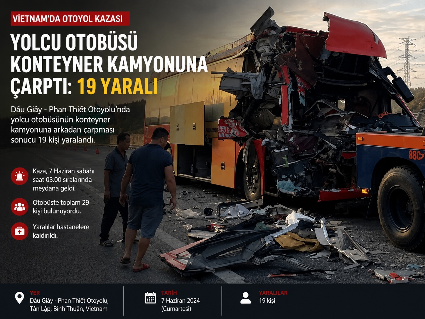 Otoyol Kazasında Çok Sayıda Yaralı