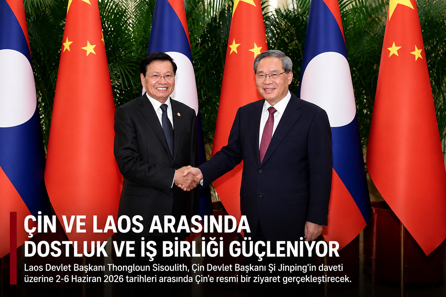Thongloun Sisoulith- Şi Jinping