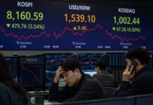 kospi'den sert düşüş